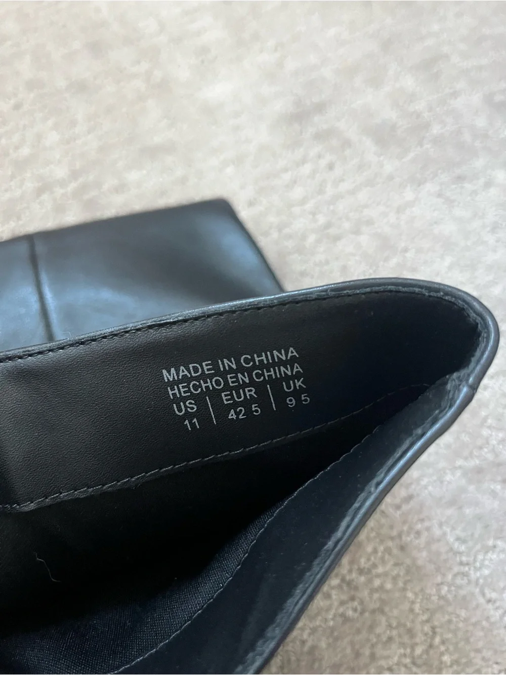 Aldo Black Over-the-Knee faux Leather Boots